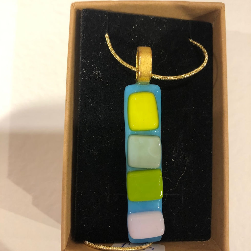 Pendant - Abstract - Caribbean Blue 2