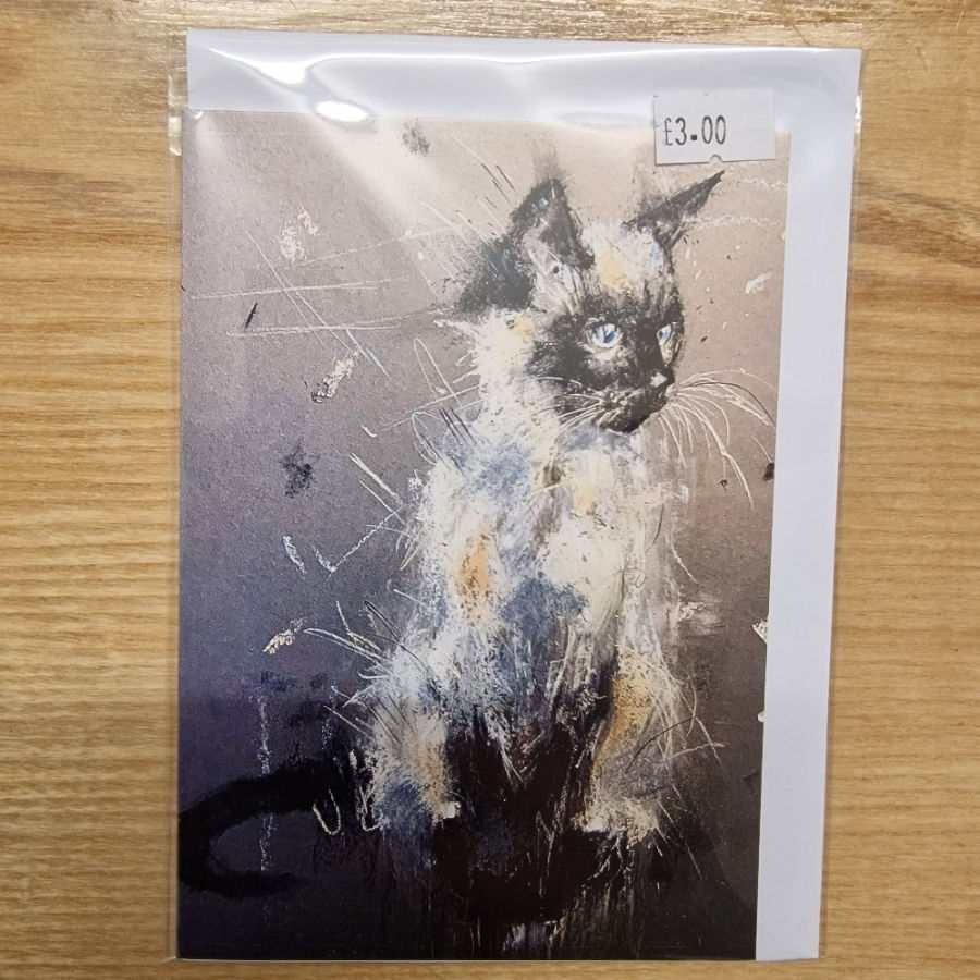 Cat Blue Kitten Card