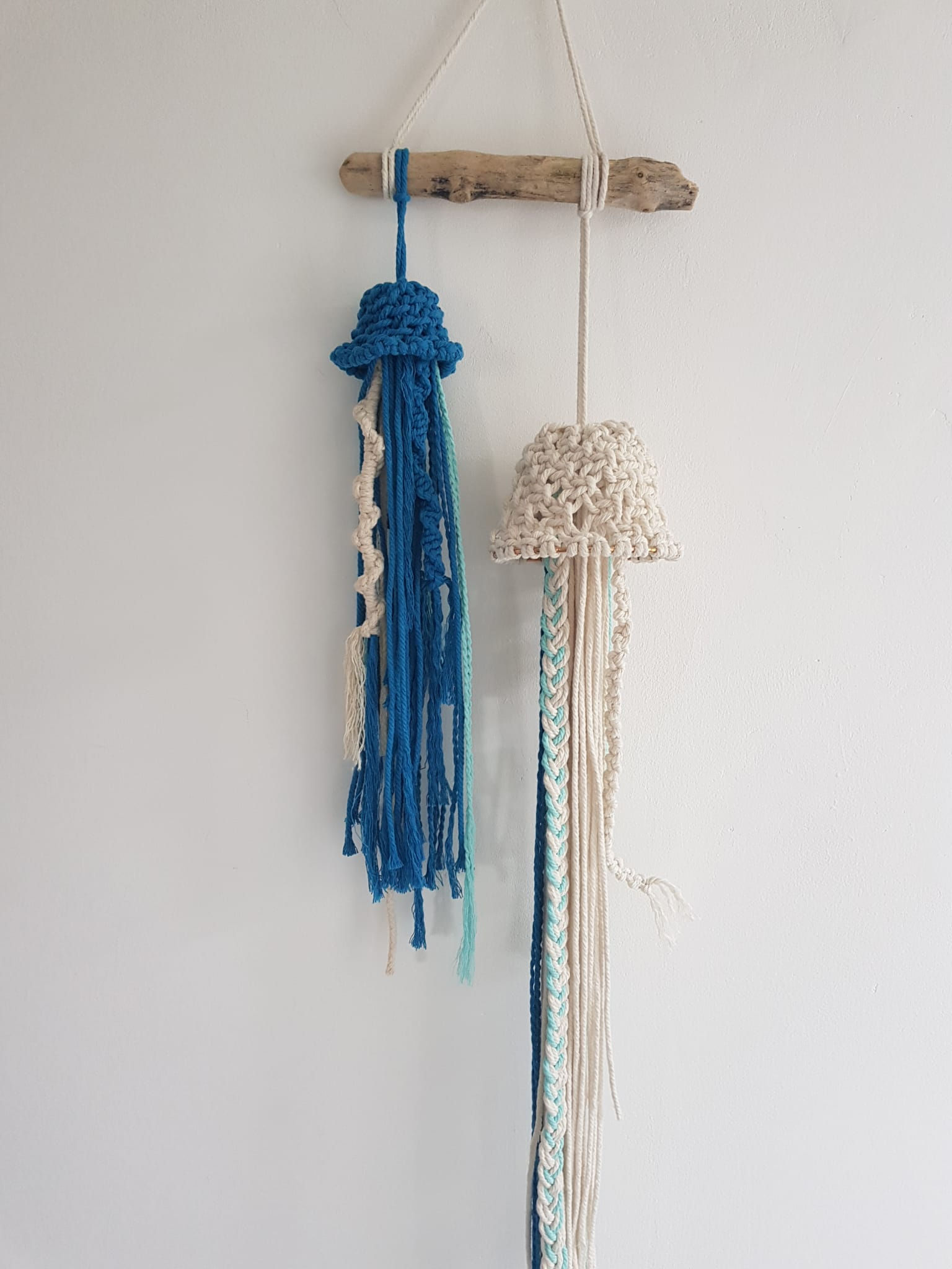Macrame Jellyfish Mobile