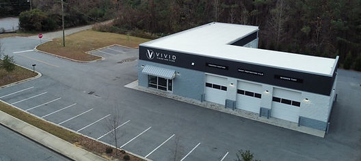 Vivid Finish And Films building -areal view - Columbia, SC