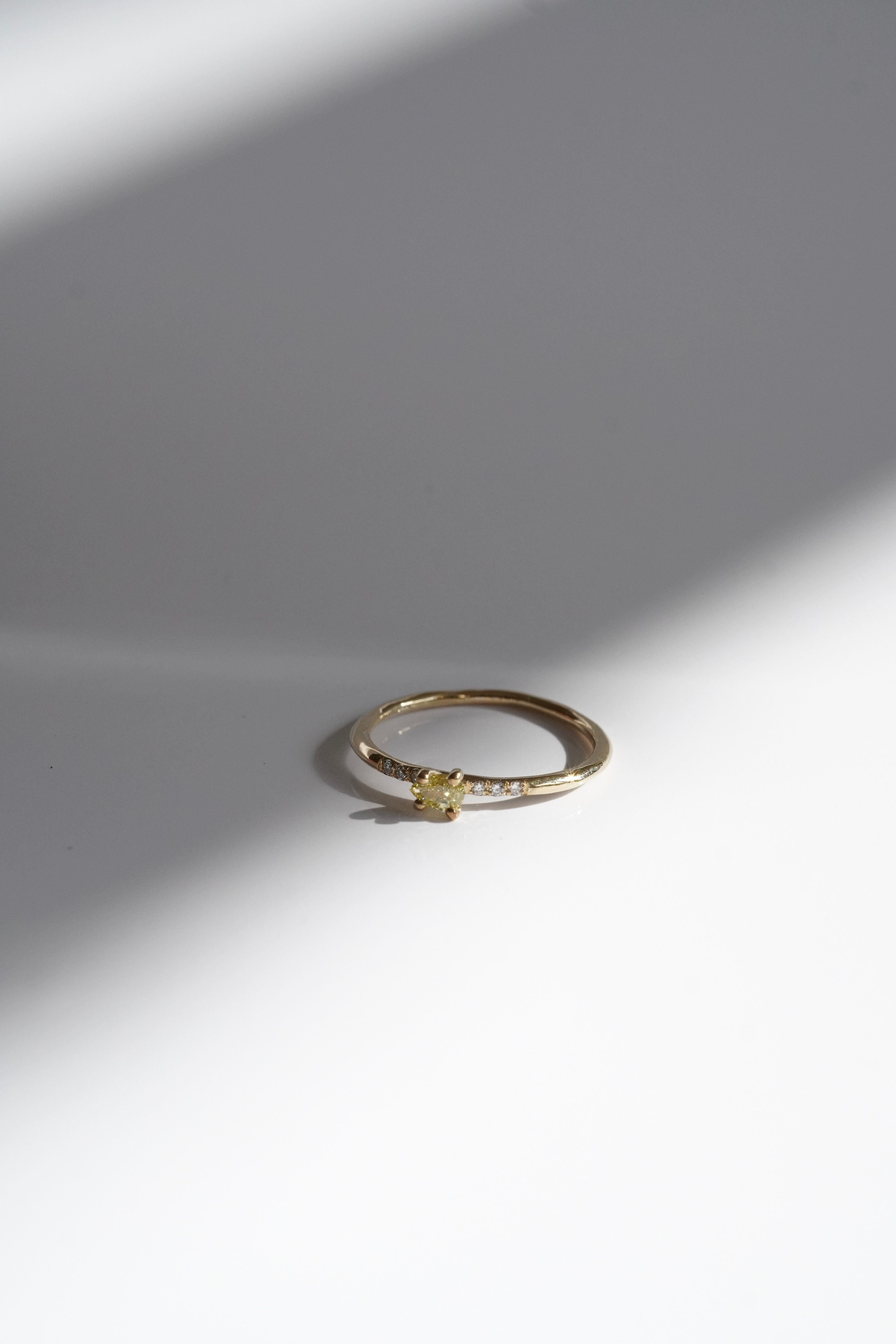 baby diamond ring and satellites