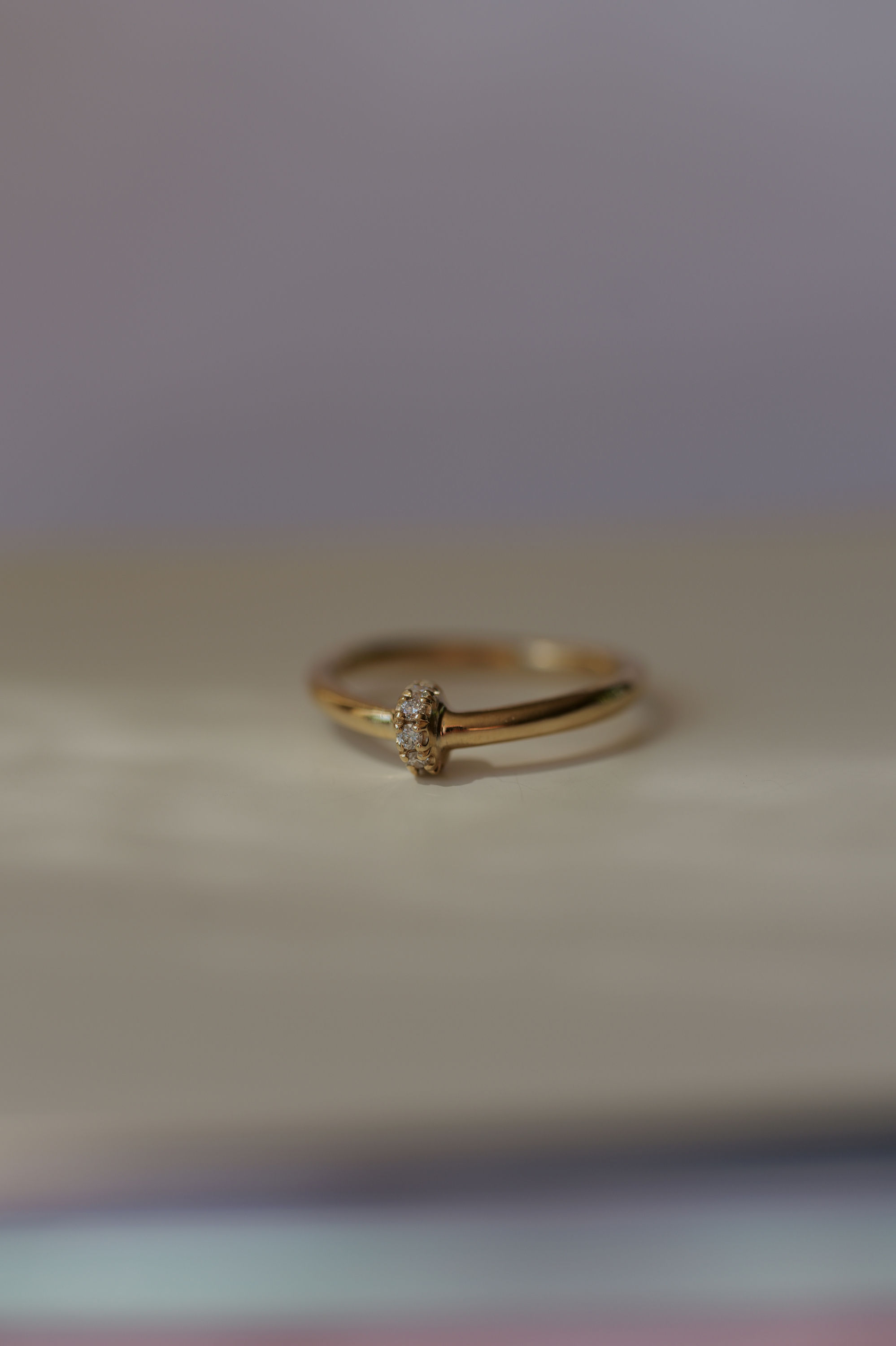diamond circle ring