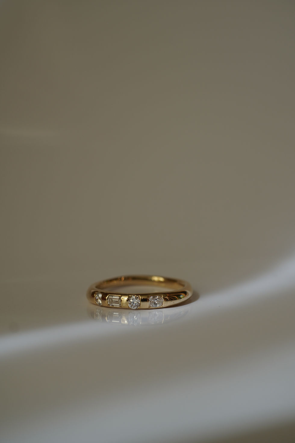 Thumbnail: three of a kind diamond ring