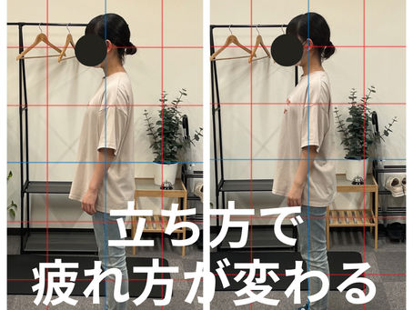 立ち方で、疲れ方が変わる