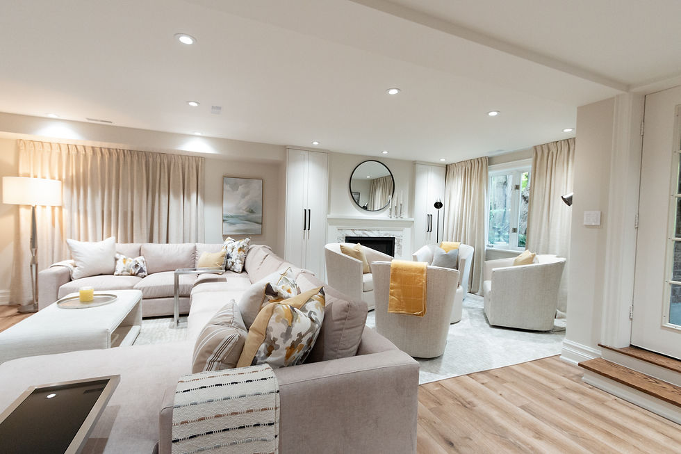 open concept space with proper zones for flow