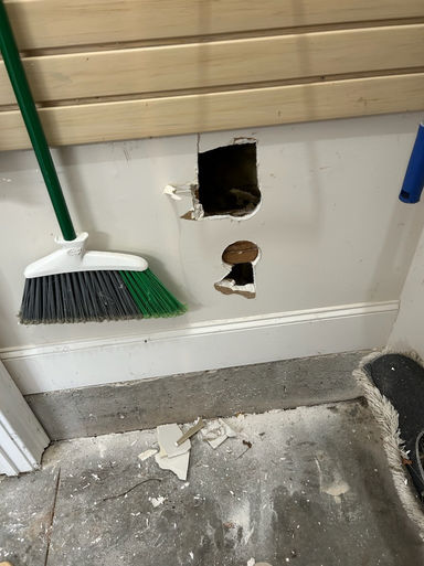 drywall repair before