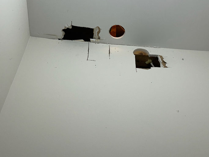 drywall repair before