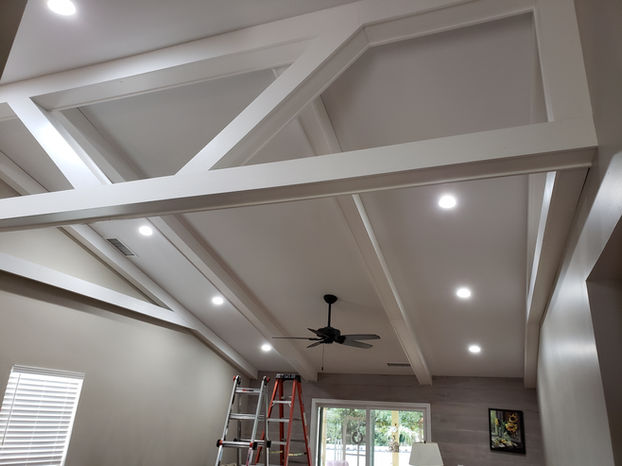 custom faux beams