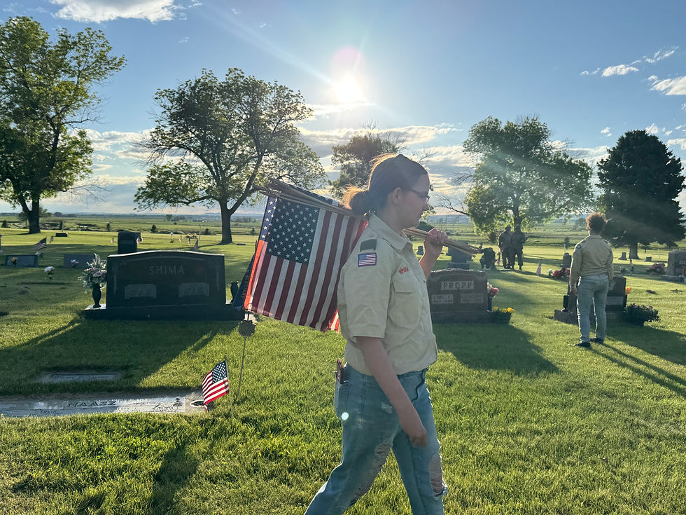 Placing Memorial Day Flags 2025