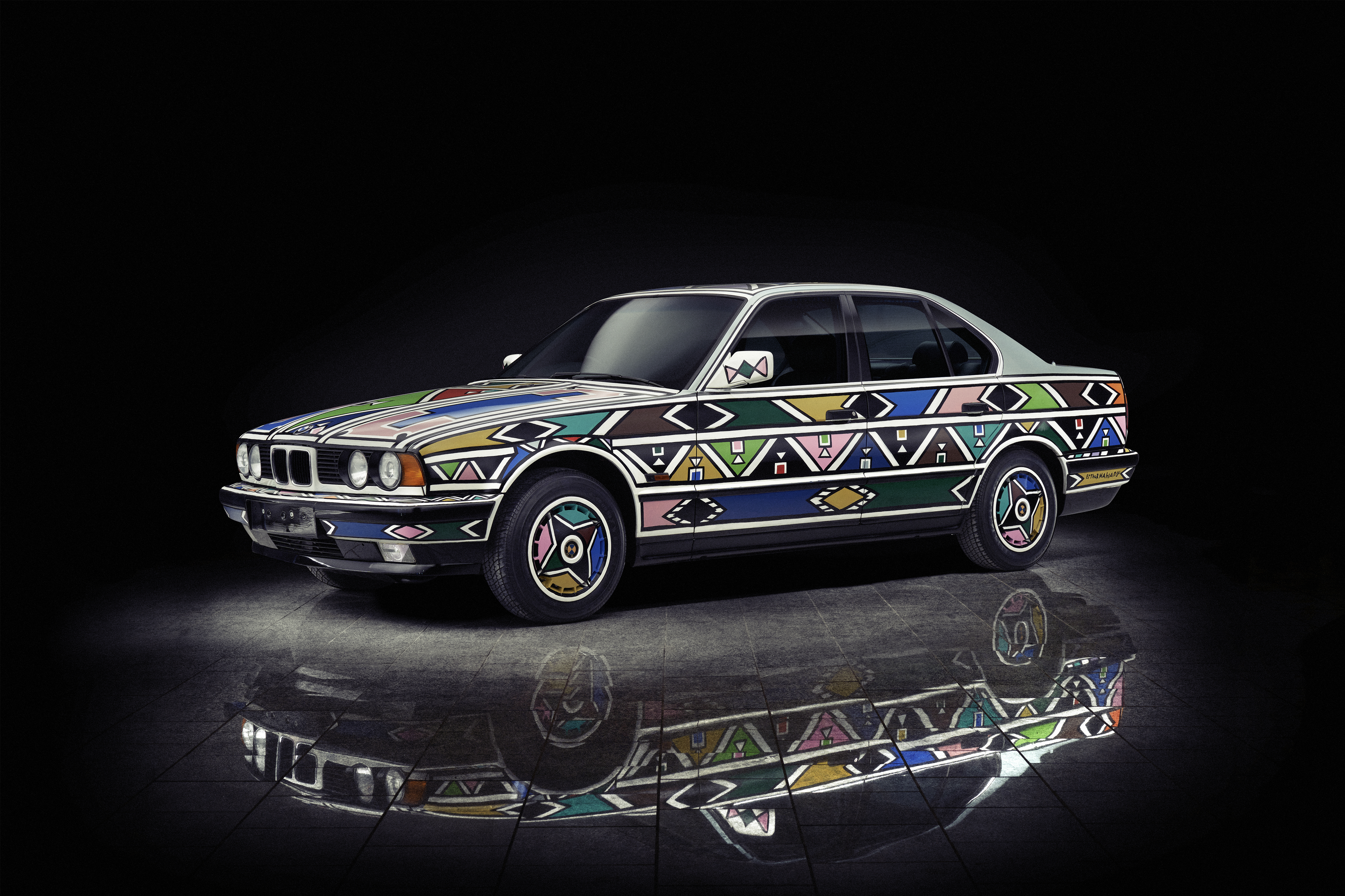 Dr Esther Mahlangu's BMW 525i Art Car returning to Johannesburg for the first time in over 30 years, 2024