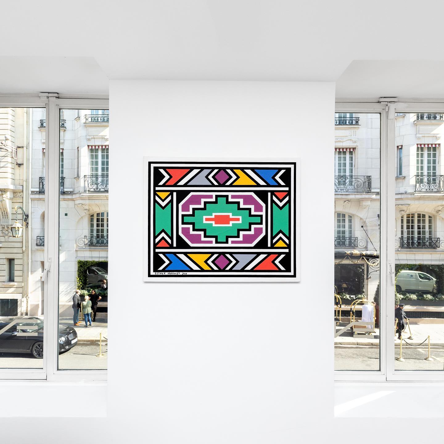 Installation view of 'The Breath of Calligraphy' at Galerie 75 Faubourg, Paris, 2023