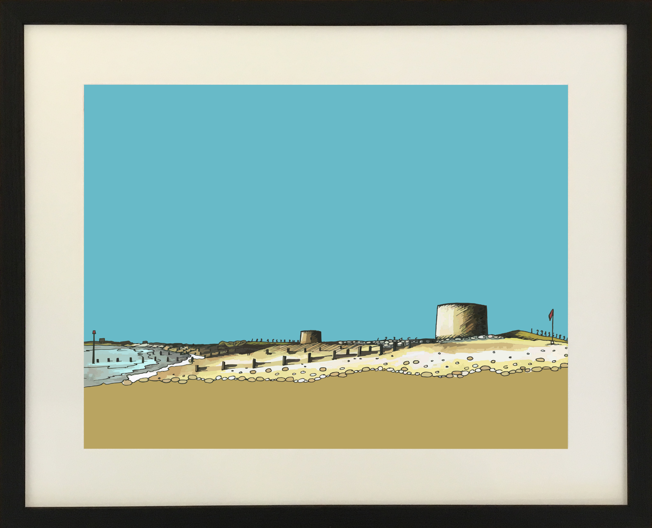 Hythe Beach - Unframed