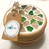sea glass coasters at Paul Dumper Creations