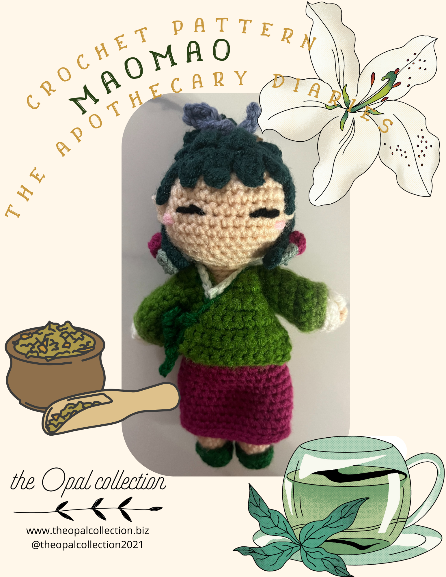 Maomao Crochet Pattern The Apothecary Diaries