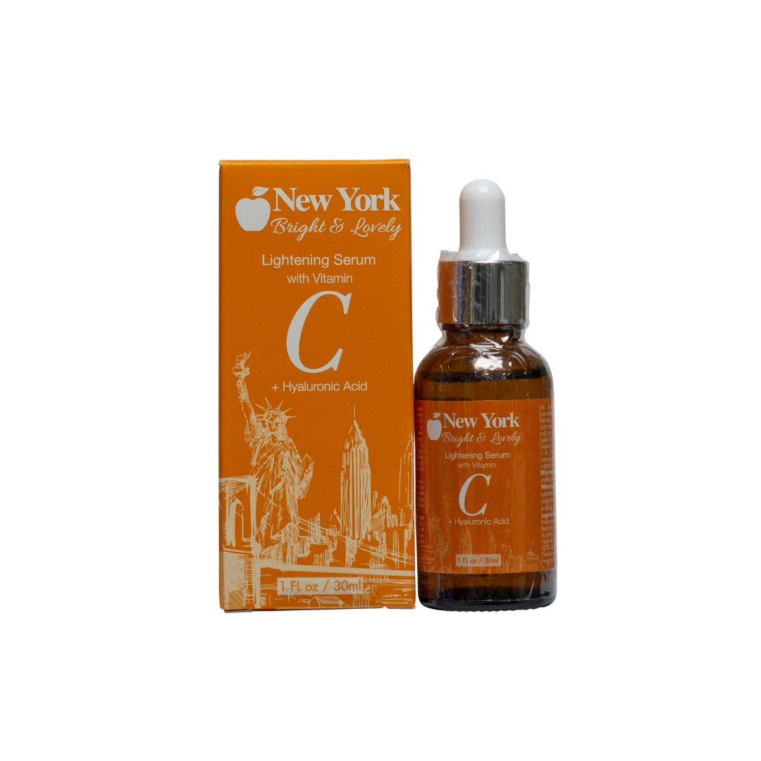 NEW YORK BRIGHT & LOVELY GLOW SERUM WITH VITAMIN C & HYALURONIC ACID 30ML
