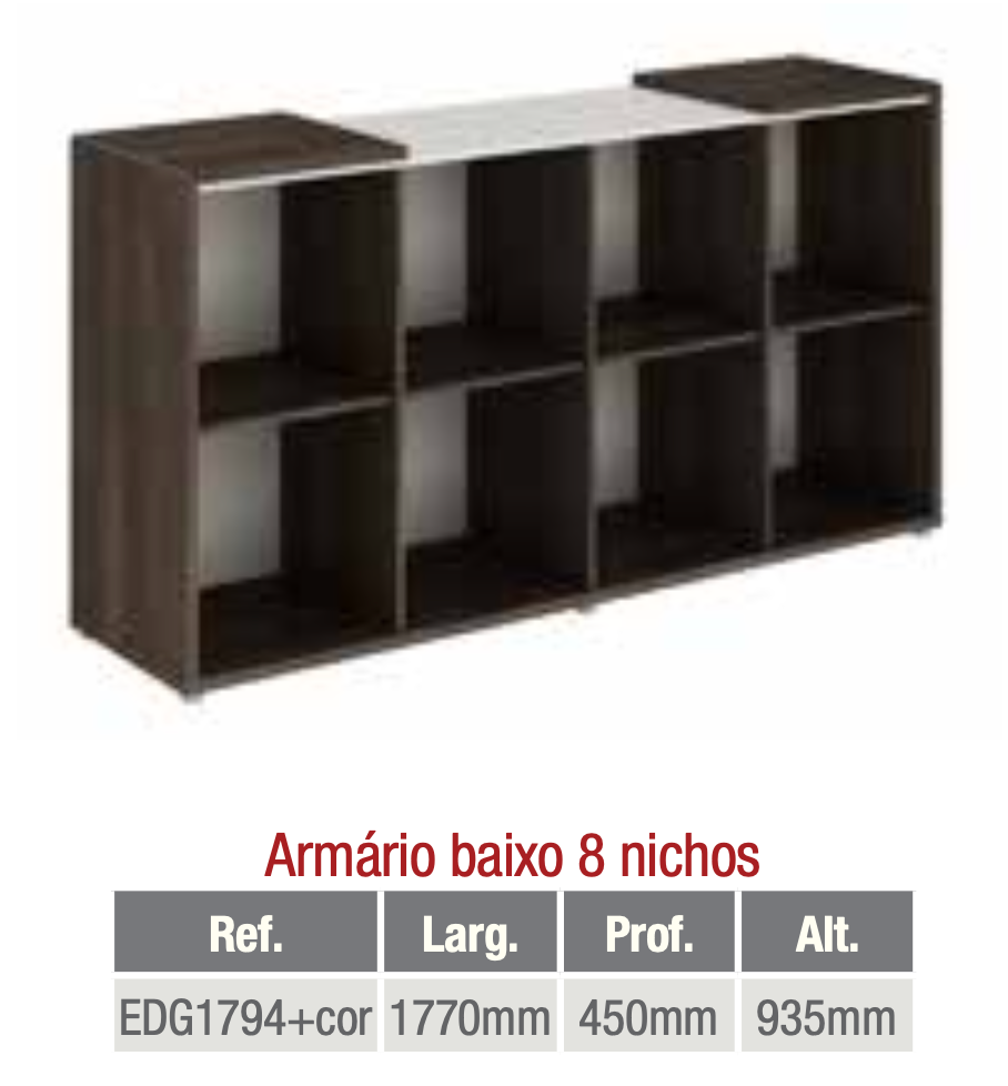 Miniatura: Armário Aberto com Nichos Edge