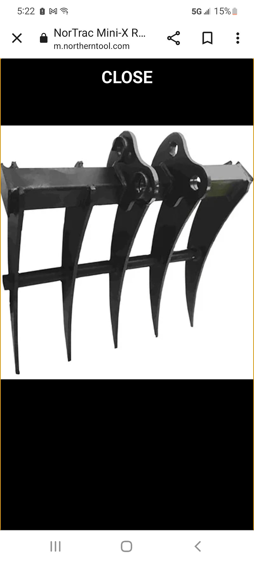 Root Rake One Ton Mini Excavator | Kentucky Implement