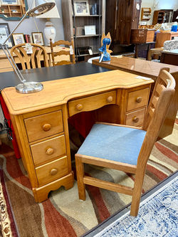 Vintage Double Pedestal Desk
