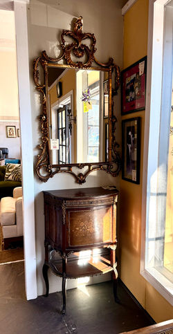 Antique cabinet with Italian Wall Mirror