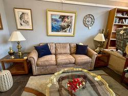 Ethan Allen Leather Sofa