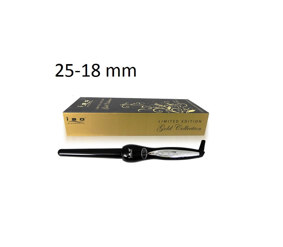 Thumbnail: ISO Beauty Gold Collection Twisters Curling Iron Wand For Perfect Curls