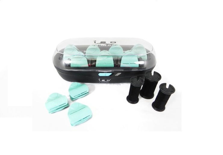Thumbnail: ISO Beauty Diamond Collection 10pc Pearl Ceramic Hair Hot Rollers Set