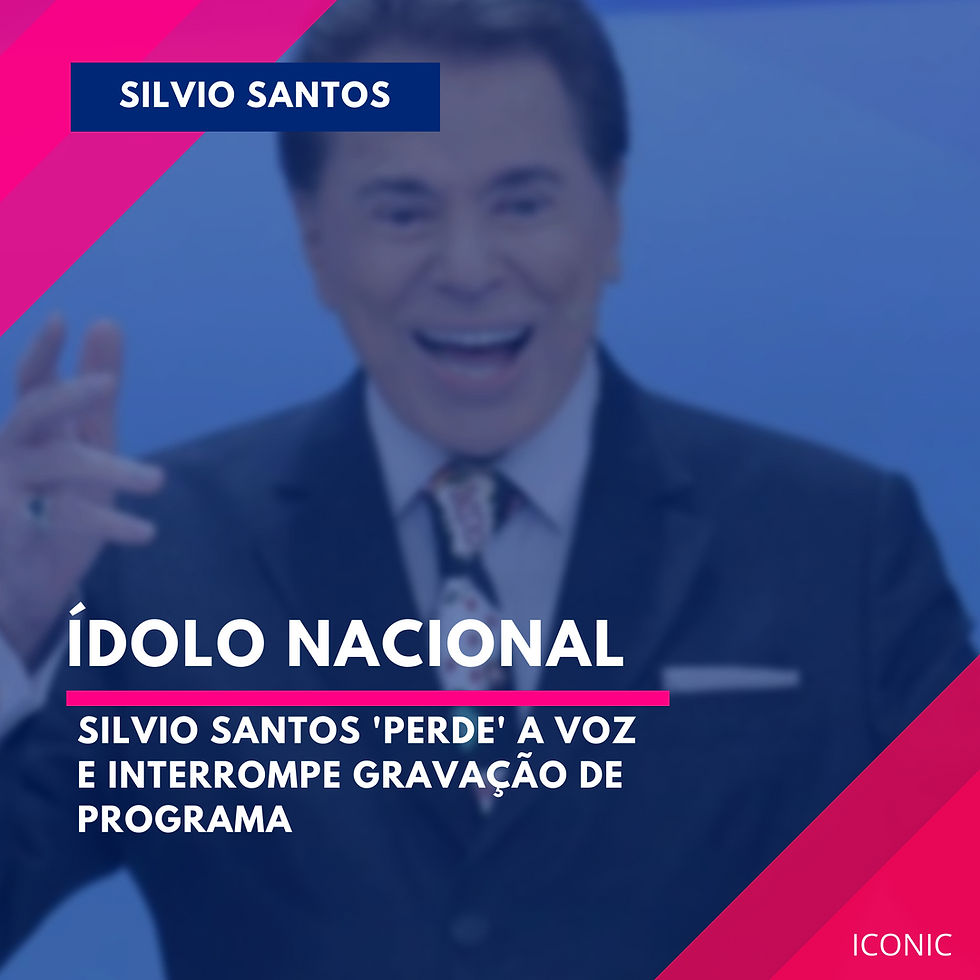 Ídolo Nacional! Silvio Santos 'perde' a voz durante gravação do programa