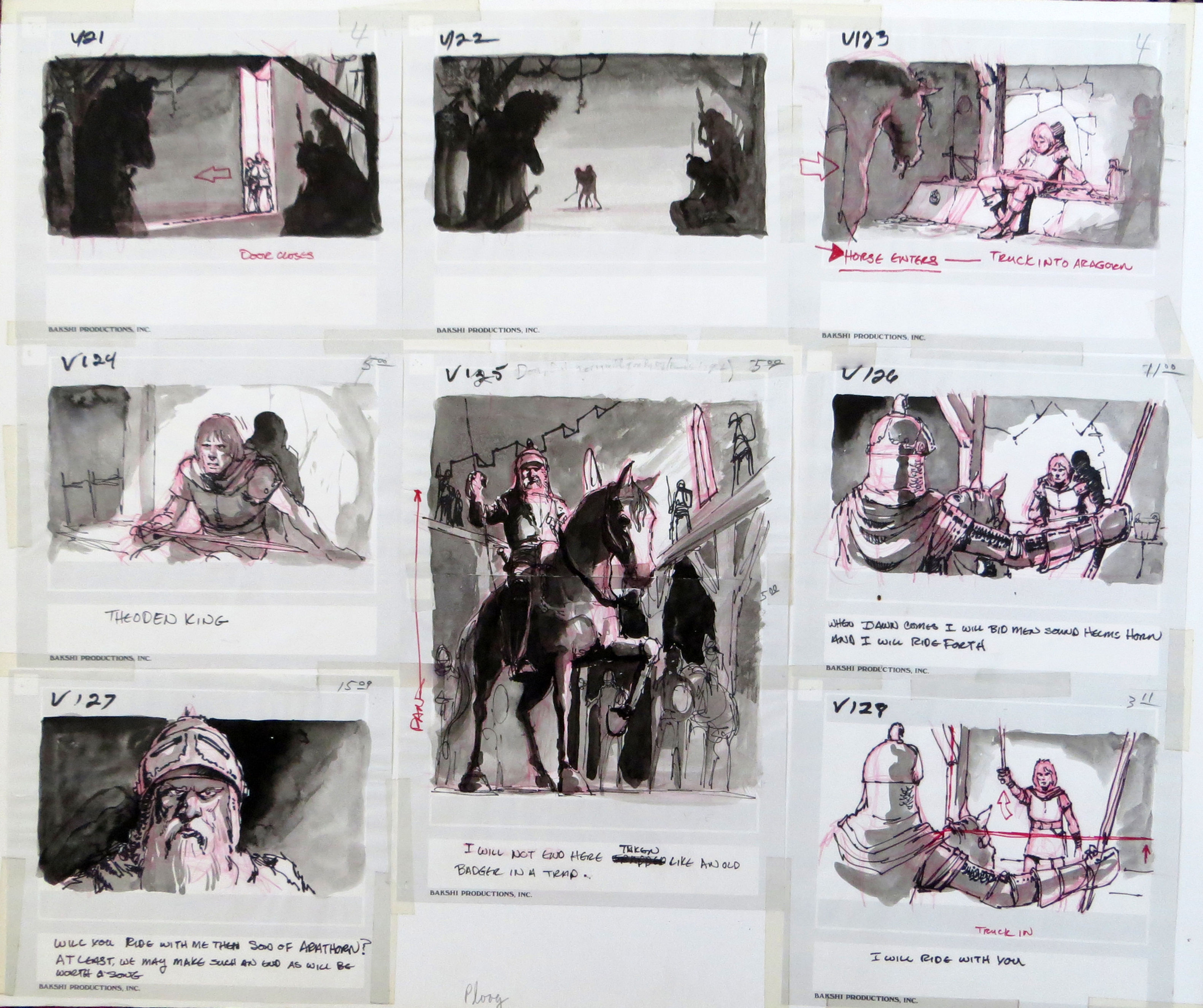 Aragorn Calls for The Rallying of Rohan and King Theoden by Mike Ploog