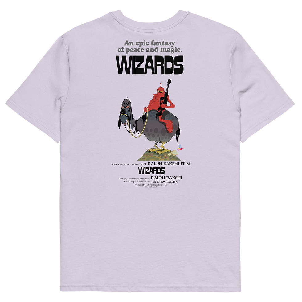 Thumbnail: Wizards Double Printed Unisex Organic Cotton t-shirt