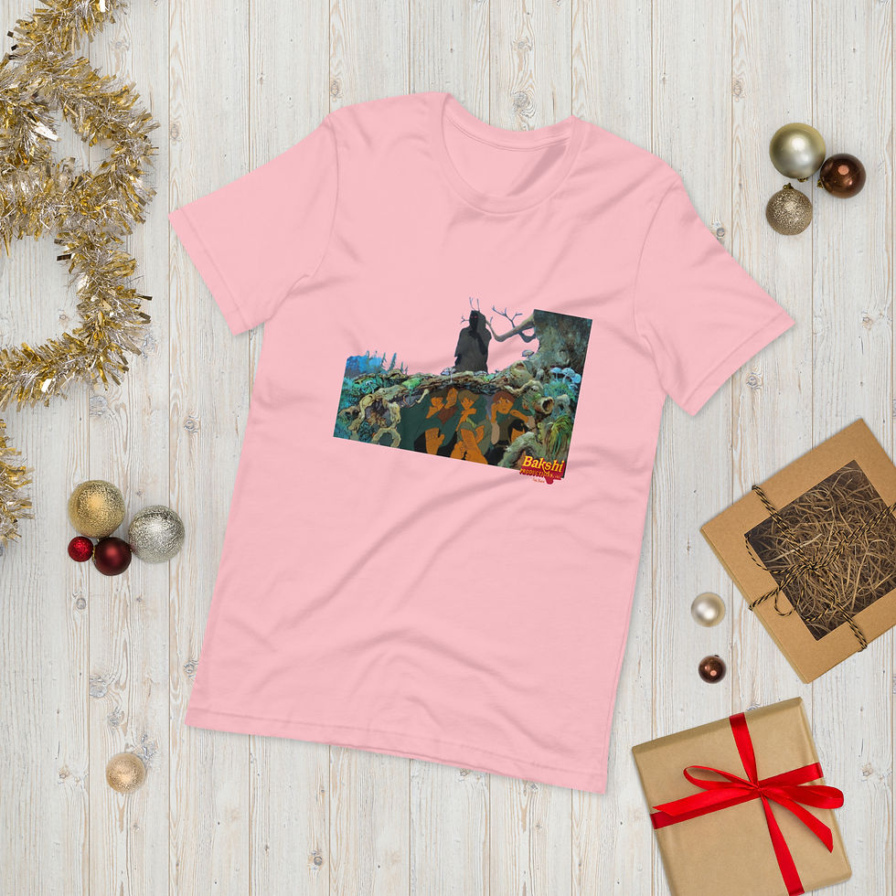Thumbnail: The Hobbits Hide from The Ringwraith Unisex t-shirt