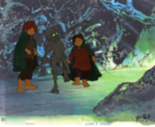 FRODO AND SAM WITH GOLLUM