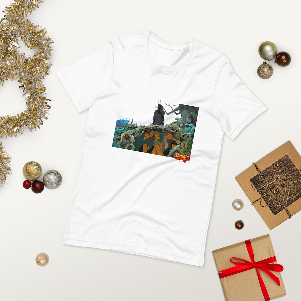 Thumbnail: The Hobbits Hide from The Ringwraith Unisex t-shirt