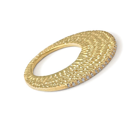 Diamond Edge Slice Ring / Medallion