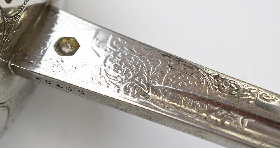 Thumbnail: British 1912 pattern officer's sword by Henry Wilkinson, with decorated Pommel
