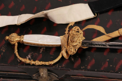 Thumbnail: Bolivian Consulars Complete Dress Uniform Tailcoat, Cape, Bicorn hat, Sword etc.