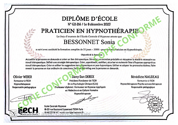 DIPLOME HYPNOSE