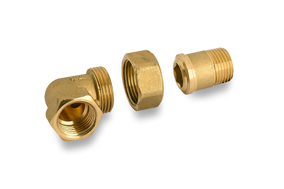 ANGOLO M/F 3 PEZZI CON SEDE O-RING