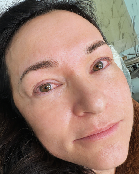 Her natural brows, but better. Thanks to the magic of Nano Brows.