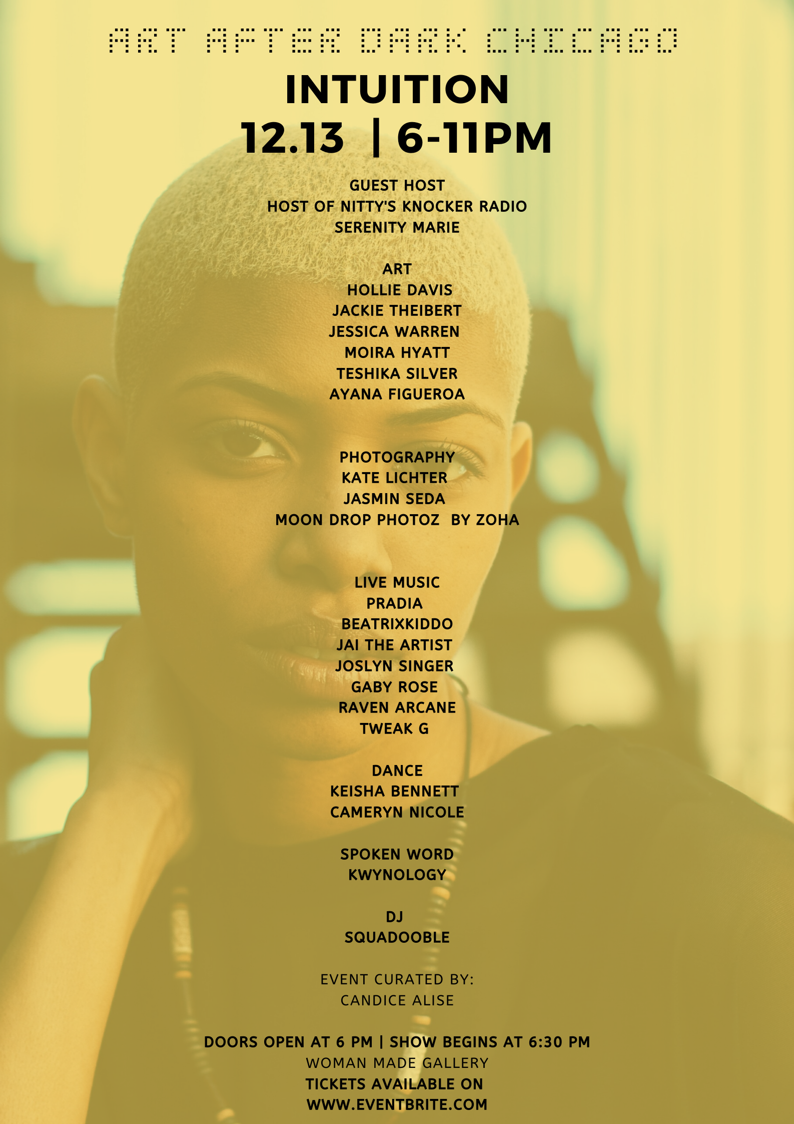 Art after Dark Chicago Flyer Lineup