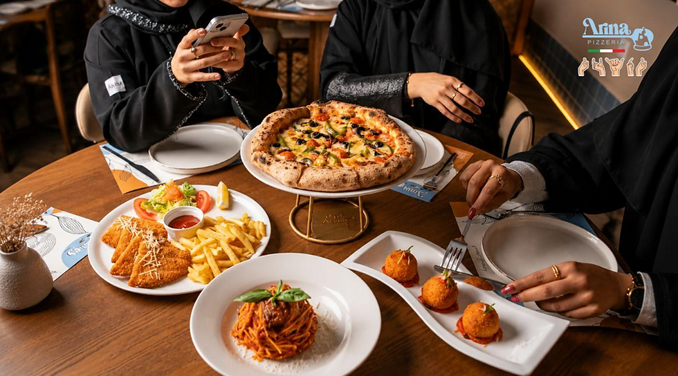 Authentic Italian cuisine in Saudi Arabia at Arina Pizzeria with Saffron Arancini, Neapolitan pizza and fresh pasta