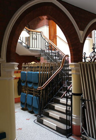Trinity halls staircase up to Parlour