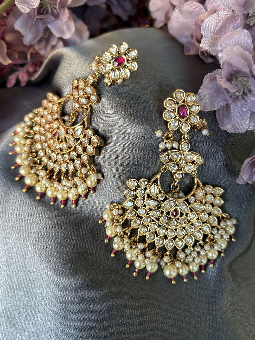 Thumbnail: Heritage Floral Kundan Set