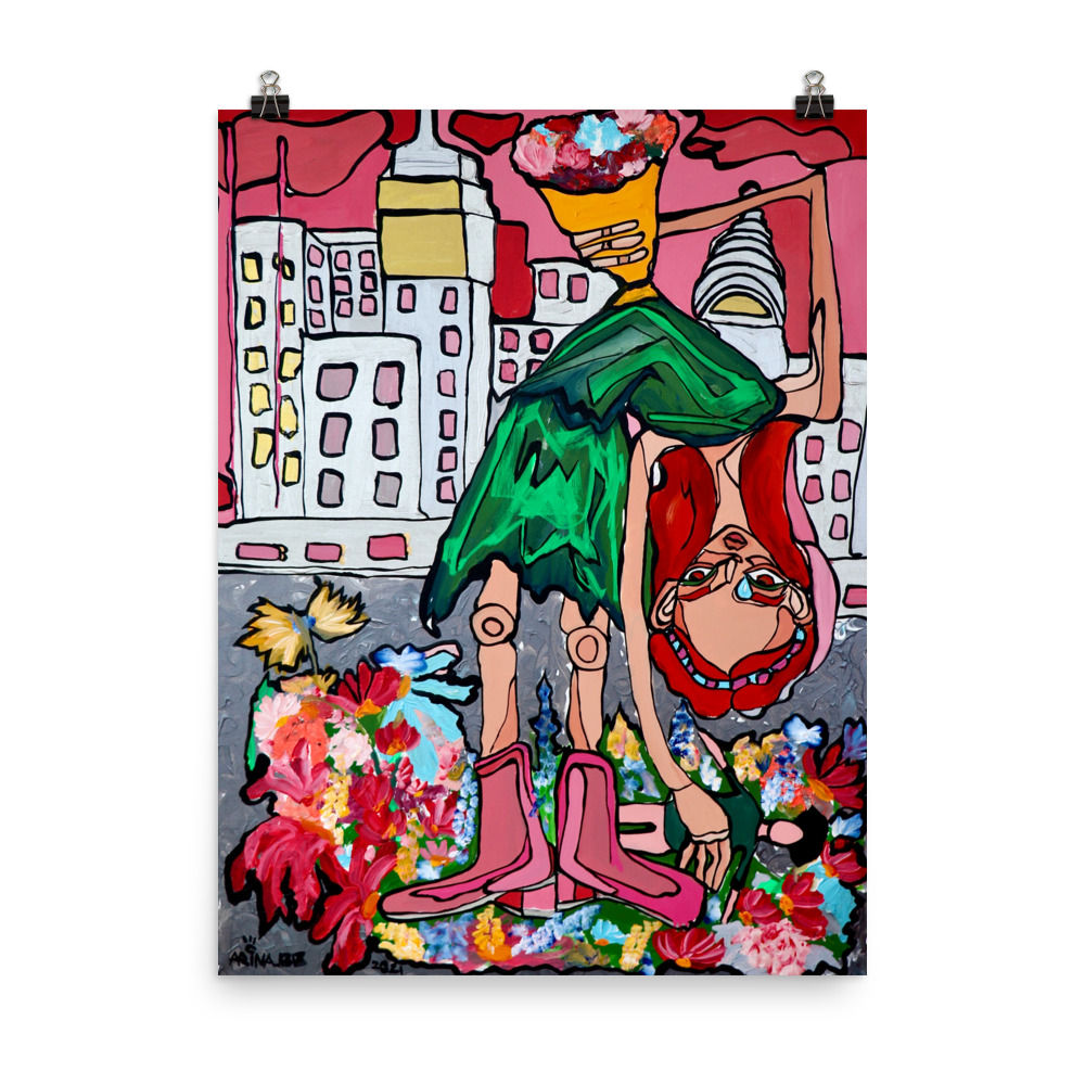 Poster "Upside down world"