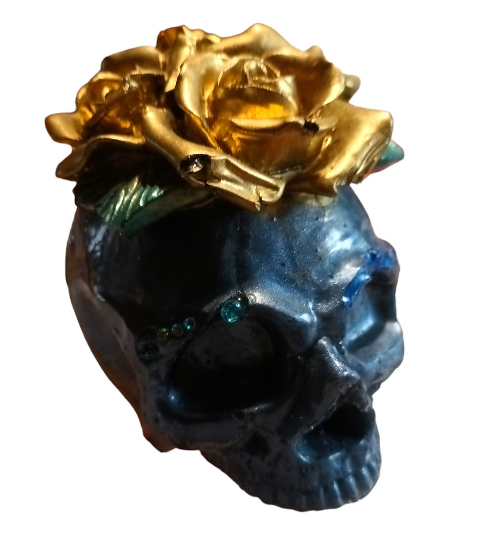 Miniature : Crâne à la Rose