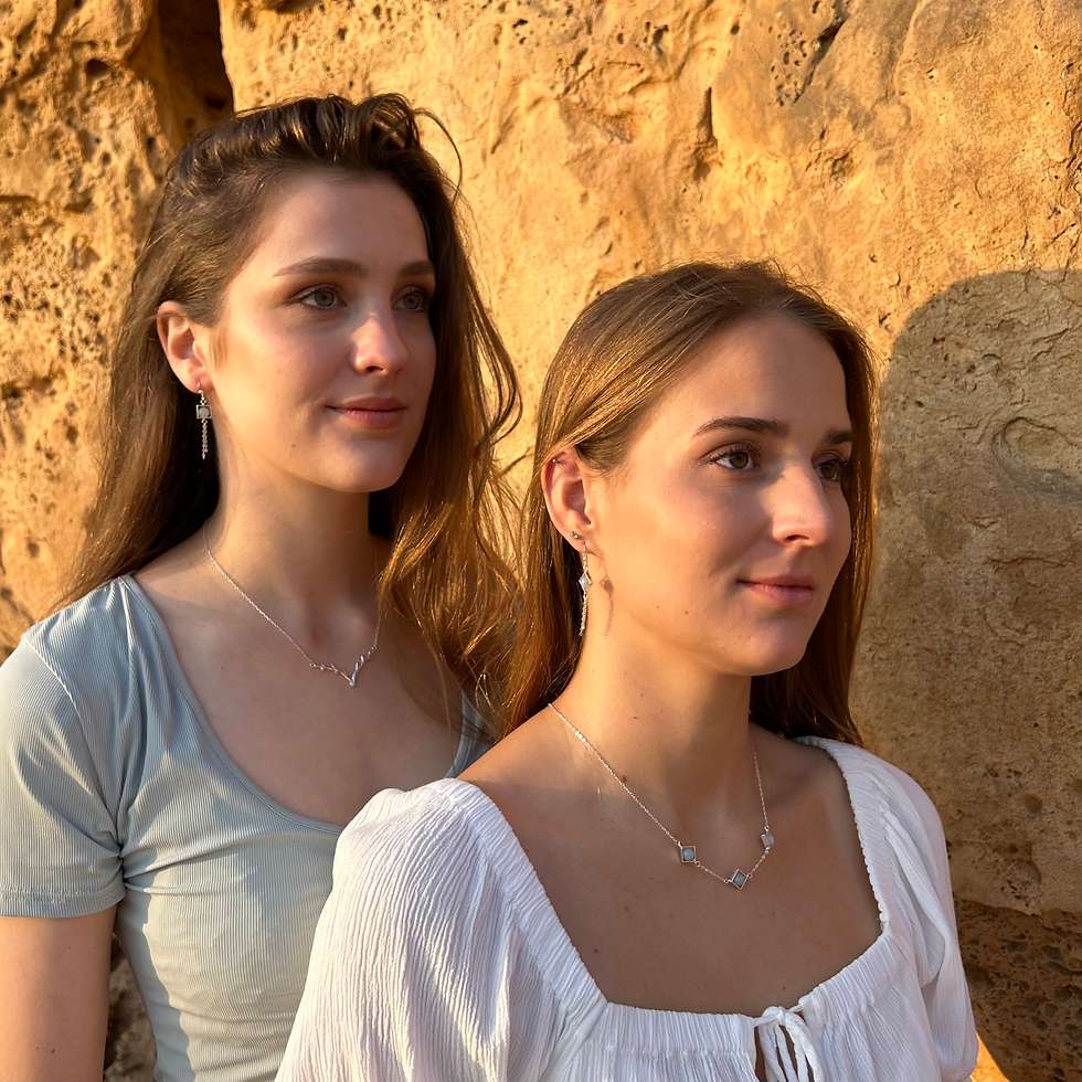 תמונה ממוזערת: עגילי אקווה ג'ייד-מעויין