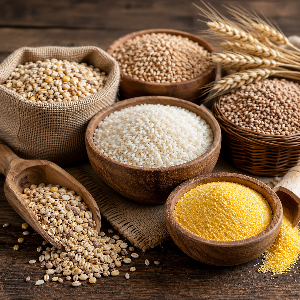 Rice & Polenta