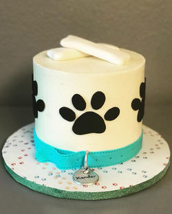 Puppy Paw Cake