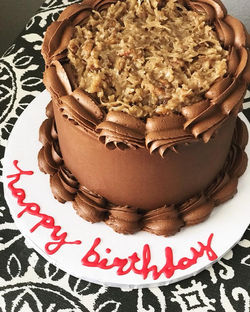 German Chocolate Birthday Cake