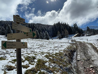 Trail Marker at Les Rasses