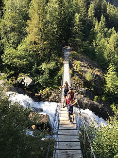 The Passerelle de Bionnassay bridge